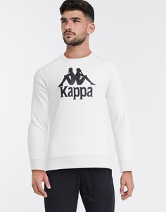 Белый свитшот с логотипом Kappa