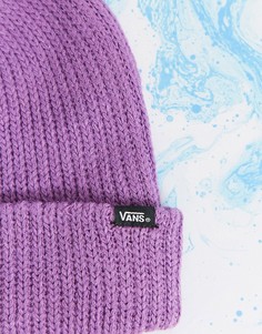 Шапка-бини ягодного цвета Vans basics-Фиолетовый