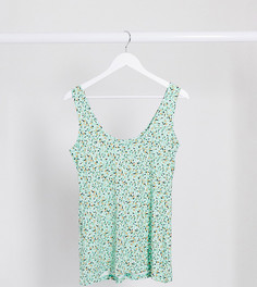 Зеленая майка с абстрактным принтом Mamalicious Maternity-Мульти Mama.Licious