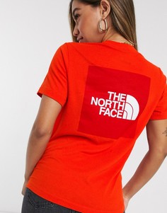 Красная футболка The North Face-Красный