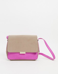 Фиолетовая/бежевая сумка через плечо French Connection-Розовый