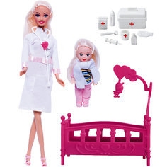 Набор кукол Toys Lab "Детский доктор" Ася с малышкой, 28 см