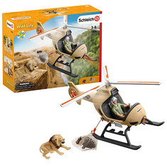 Игровой набор Schleich "Вертолет- спасатель для диких животных"
