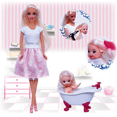 Набор кукол Toys Lab "Весёлое купание" Ася с малышкой