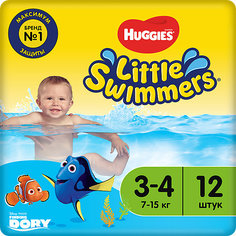 Трусики-подгузники для плавания Huggies Little Swimmers 7-15 кг, 12 шт