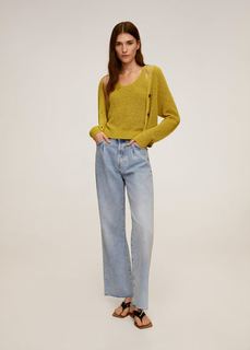 Трикотажный топ изо льна - Cultur Mango