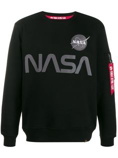 Alpha Industries толстовка с принтом NASA