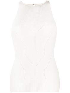 Ermanno Scervino трикотажный топ с перфорацией