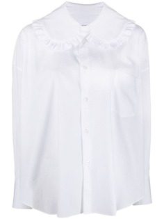 Comme Des Garçons Girl поплиновая рубашка с оборками