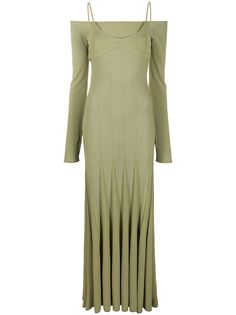 Jacquemus длинное платье La Robe Maille Valensole