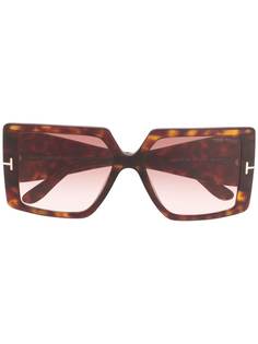 Tom Ford Eyewear солнцезащитные очки Quinn в квадратной оправе