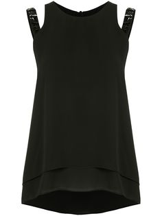 BCBG Max Azria топ с кристаллами