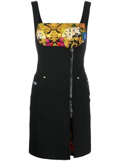 Versace Jeans Couture платье асимметричного кроя с цветочным принтом Barocco