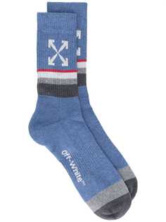 Off-White носки с логотипом