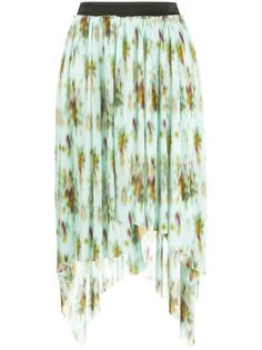 Frankie Morello юбка асимметричного кроя с абстрактным принтом