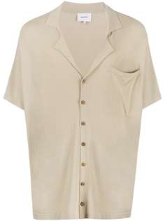Nanushka рубашка с накладным карманом и короткими рукавами