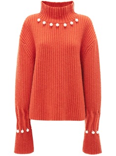 JW Anderson джемпер с искусственным жемчугом