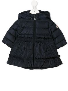 Moncler Kids пуховик на молнии с капюшоном