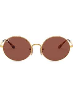 Ray-Ban солнцезащитные очки 1970 в овальной оправе