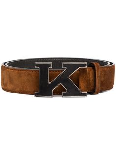Kiton ремень с пряжкой-логотипом