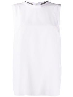 Brunello Cucinelli топ с декором Monili