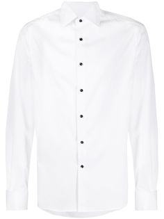 Brunello Cucinelli рубашка на пуговицах с косым воротником