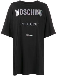 Moschino платье-футболка с логотипом