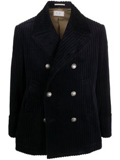 Brunello Cucinelli двубортный вельветовый пиджак