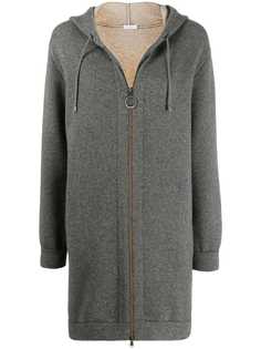 Brunello Cucinelli длинное худи на молнии