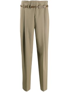 Brunello Cucinelli укороченные брюки с поясом