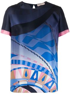 Emilio Pucci топ с абстрактным принтом
