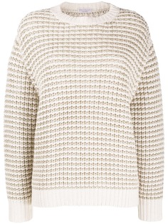 Brunello Cucinelli фактурный джемпер с эффектом металлик