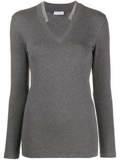 Brunello Cucinelli джемпер с декором Monili
