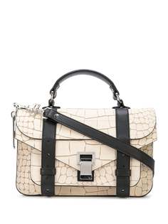 Proenza Schouler мини-сумка PS1 Tiny с тиснением под крокодила
