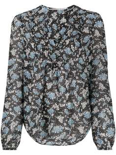 Veronica Beard блузка Lowell с цветочным принтом