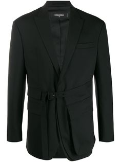 Dsquared2 пиджак с поясом и карманами
