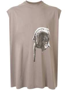 Rick Owens топ с фотопринтом