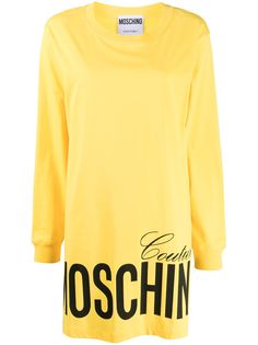 Moschino платье-джемпер с логотипом