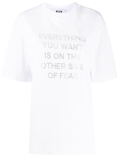 MSGM футболка с логотипом