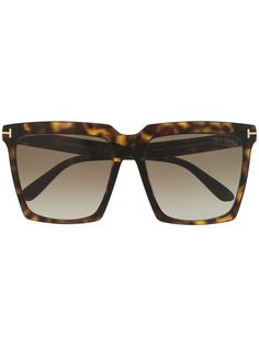 Tom Ford Eyewear солнцезащитные очки Sabrina в квадратной оправе