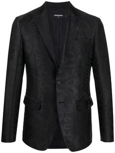 Dsquared2 пиджак с жаккардовым логотипом