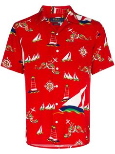 Polo Ralph Lauren рубашка с короткими рукавами и принтом