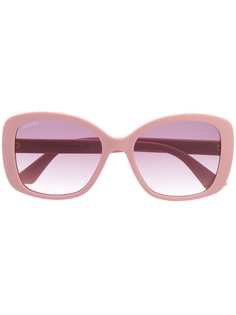 Gucci Eyewear солнцезащитные очки в квадратной оправе с логотипом GG