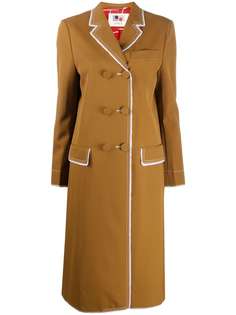 Ports 1961 однобортное пальто с контрастной окантовкой
