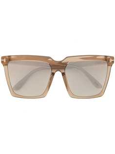 Tom Ford Eyewear солнцезащитные очки Sabrina в квадратной оправе