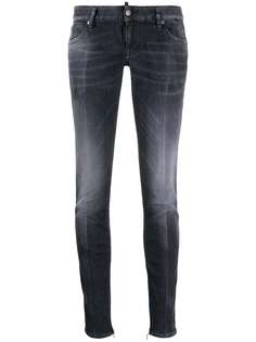 Dsquared2 джинсы скинни с молниями на щиколотках