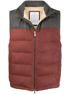 Brunello Cucinelli двухцветный жилет