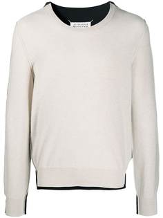 Maison Margiela джемпер в двух тонах