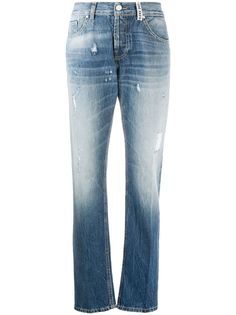 Frankie Morello прямые джинсы с эффектом потертости