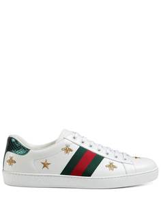 Gucci кроссовки Ace с вышивкой